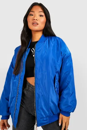 Petite Oversized Bomber Jacket