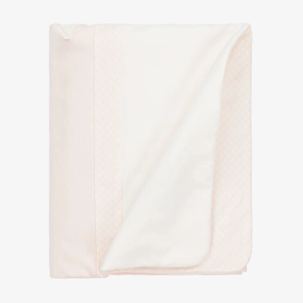 Pink & Ivory Cotton Blanket (73cm)