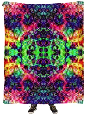 Psychedelic Flow Plush Blanket