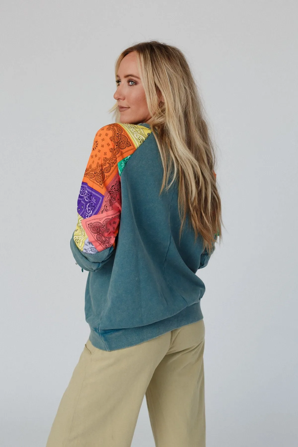 Renee Pullover Top - Teal