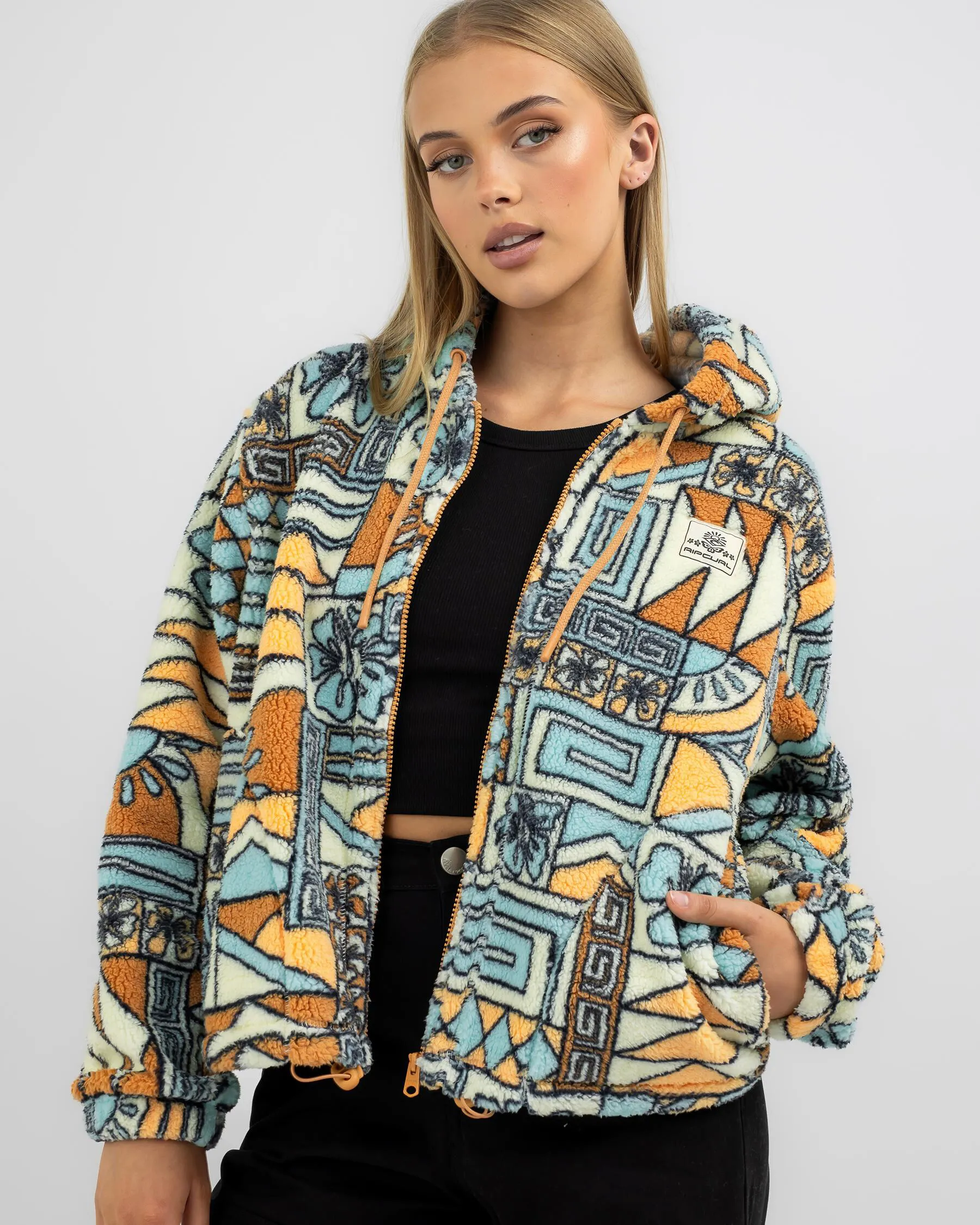 Rip Curl Block Party Zip Through Hoodie