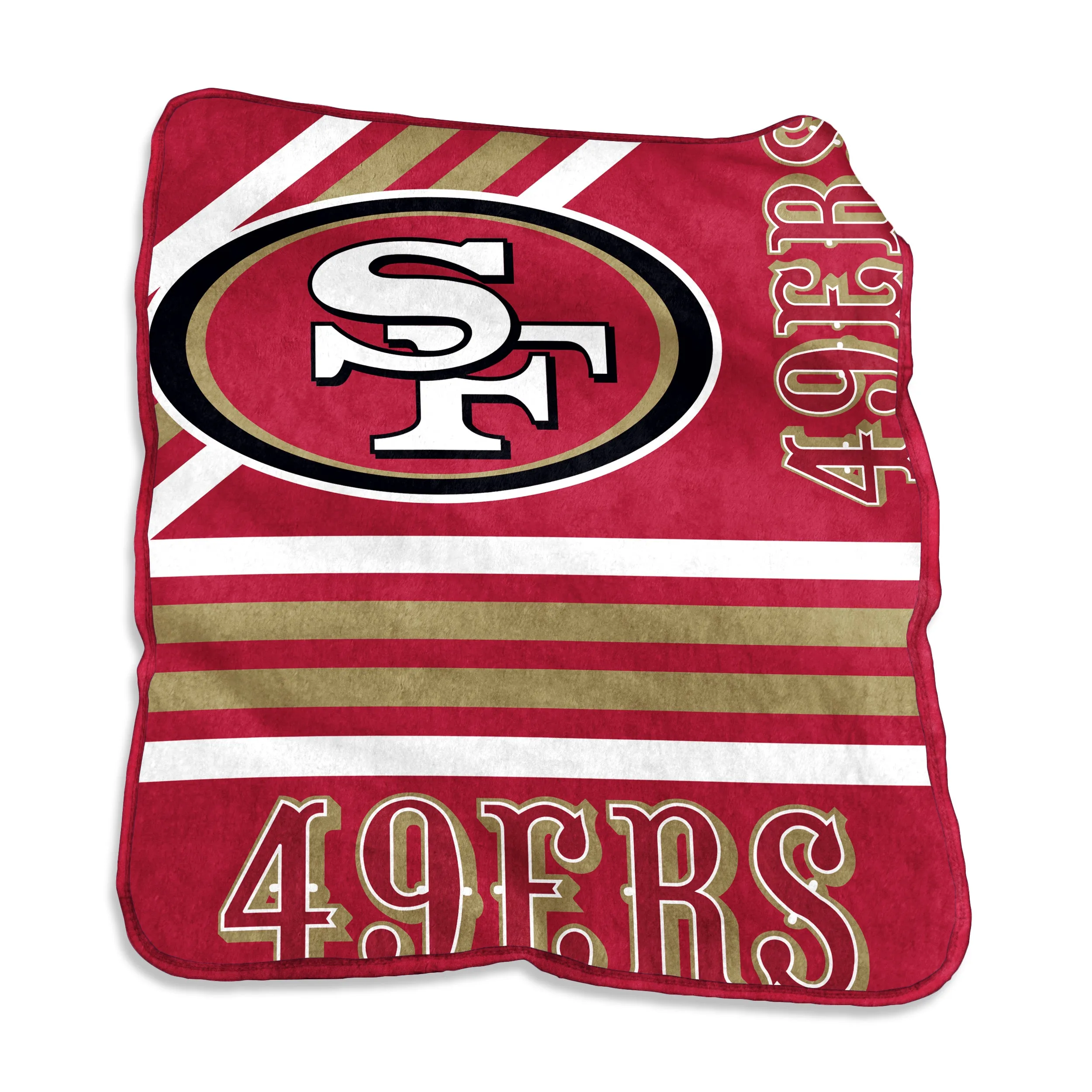 San Francisco 49ers 50 x 60 Raschel Throw Blanket