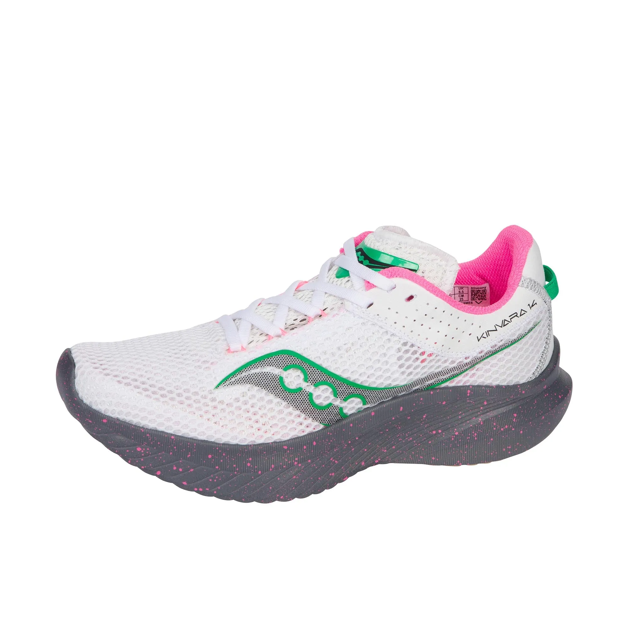 Saucony Womens Kinvara 14 White Gravel