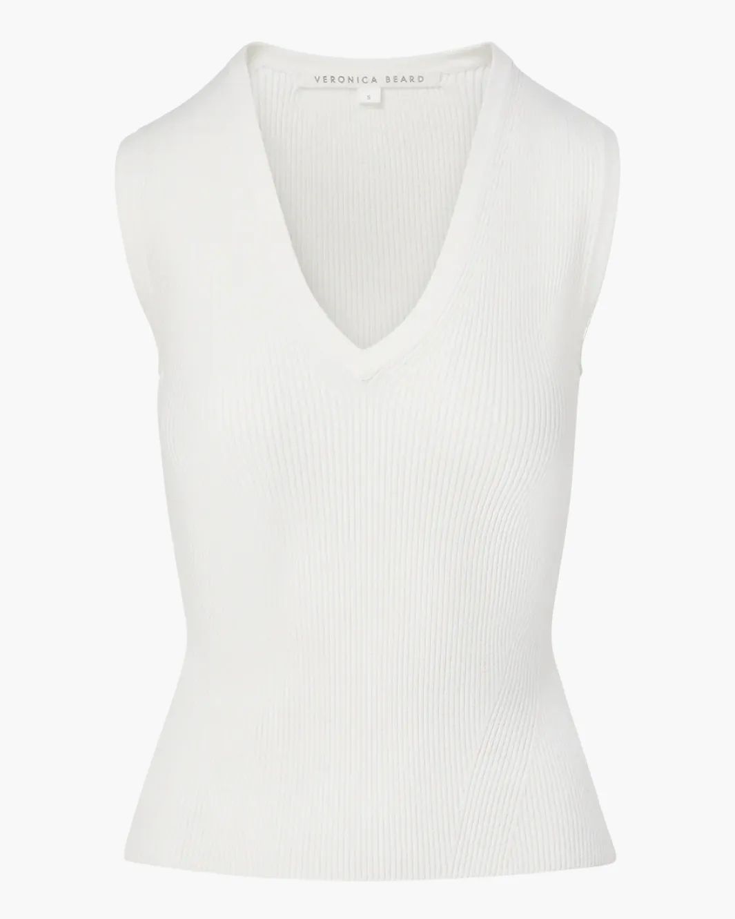 SID SLEEVELESS PULLOVER IN OFF-WHITE