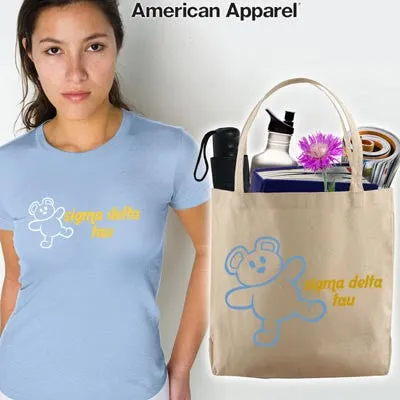 Sigma Delta Tau Mascot Printed Tee and Tote - CAD