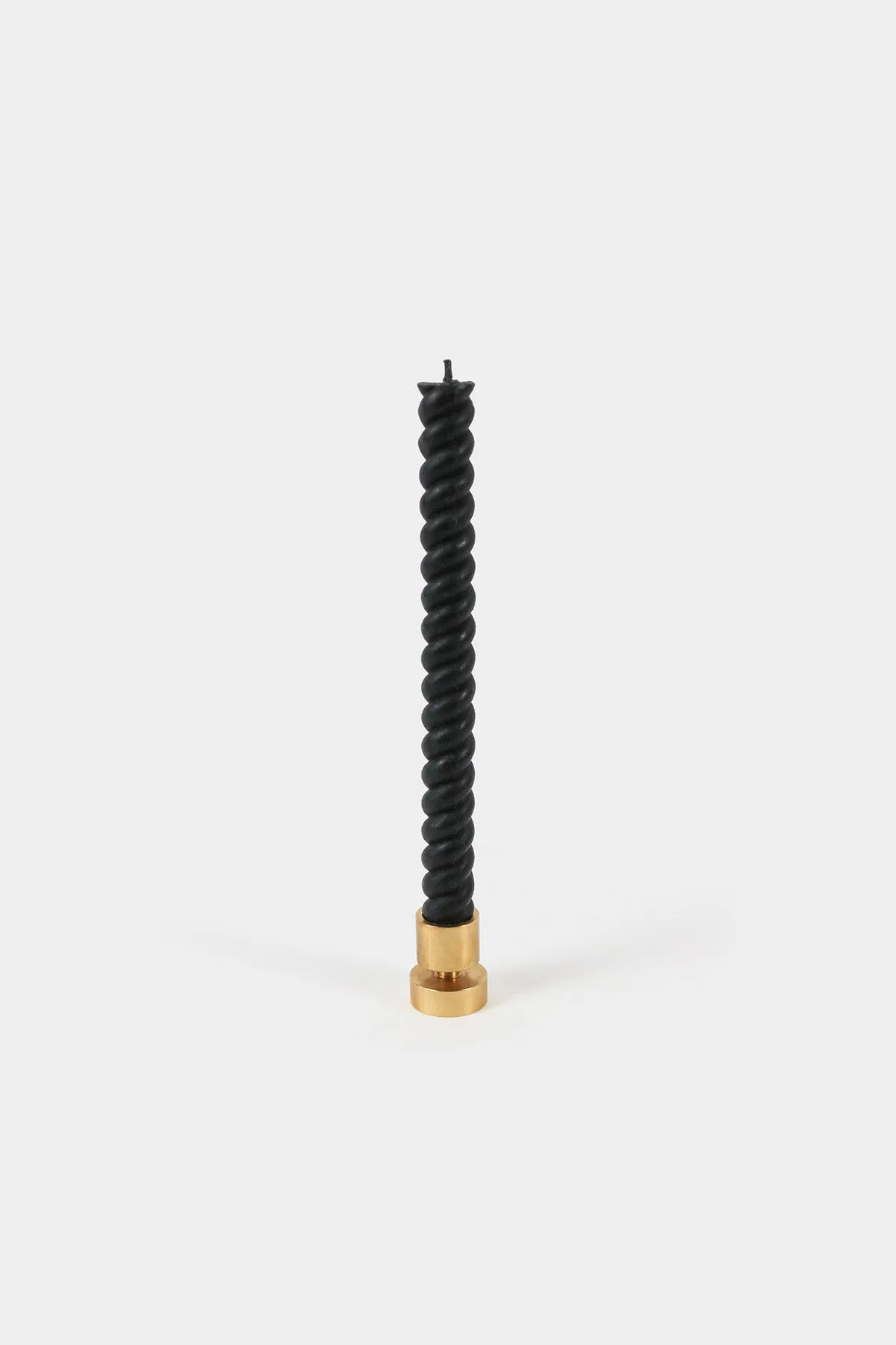 Spiral Beeswax Candles (2 Pack) | Black