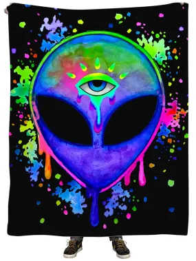 Splatter Alien Plush Blanket