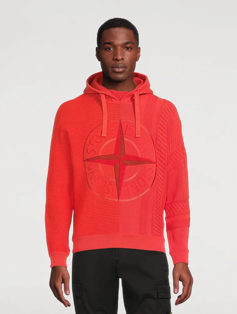 STONE ISLAND Mercerised Cotton Logo Hoodie