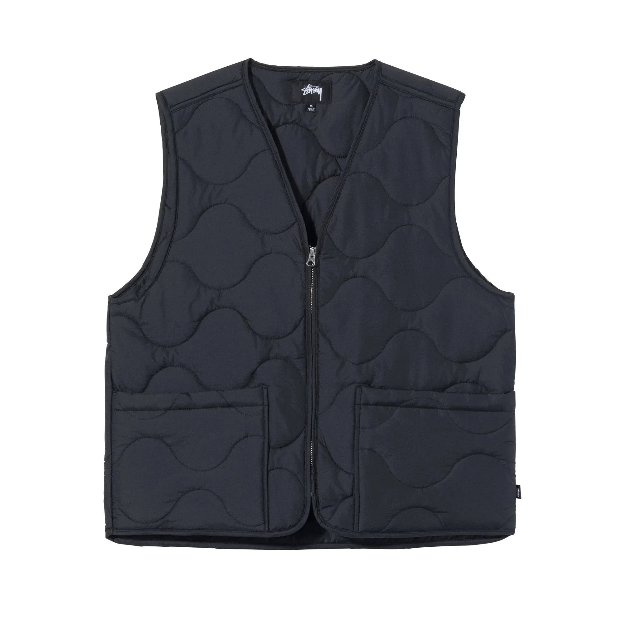 Stussy Quilted Liner Vest Black