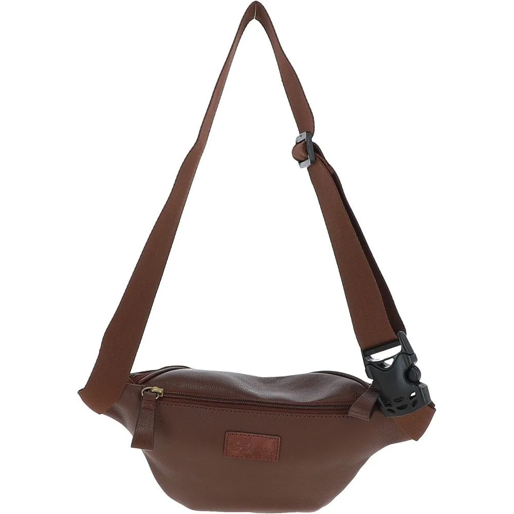 Suede and Leather Luxury Travel Bum Bag Tan: Billy