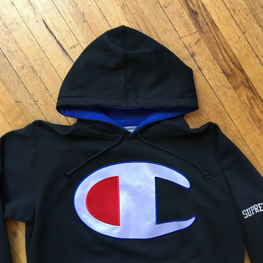 SUPREME X CHAMPION BIG C HOODIE