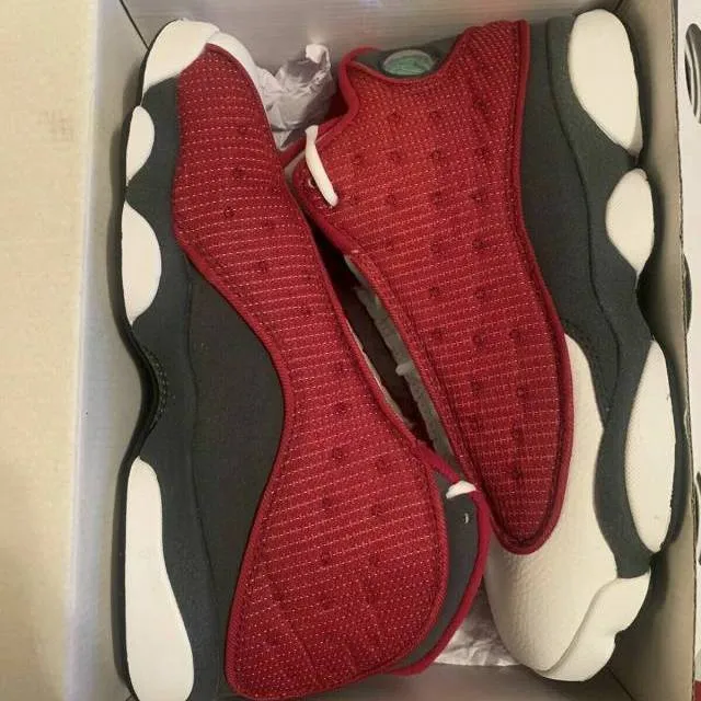 Sz 8.5 - nike air jordan 13 xiii retro red flint grey wh...