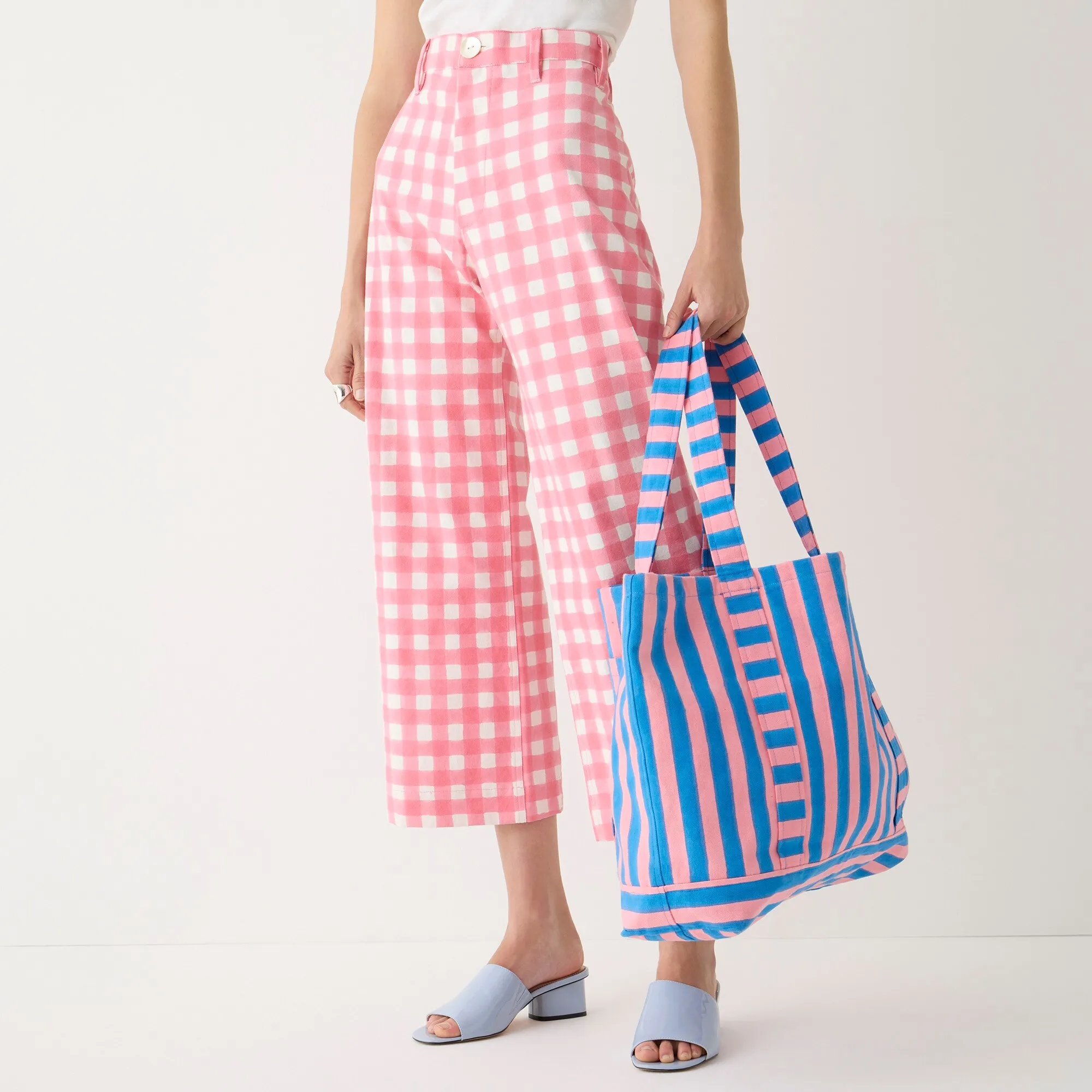 SZ Blockprints™ X J.Crew hand-block-printed reversible beach tote