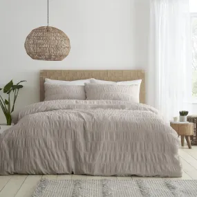 Textured Seersucker Duvet Cover Set