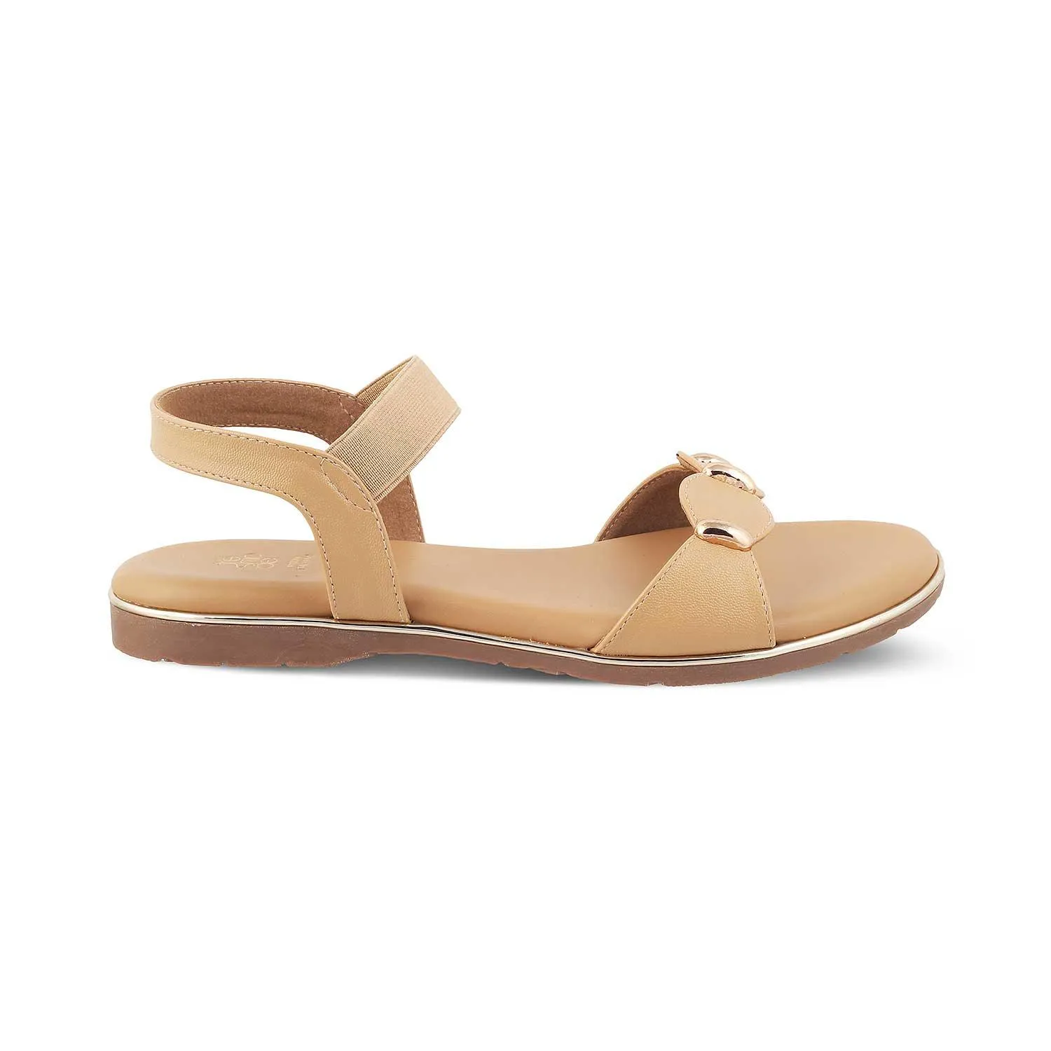 The Studflat Tan Women's Casual Flats Tresmode