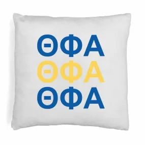 Theta Phi Alpha Throw Pillow Cover with Greek Letters