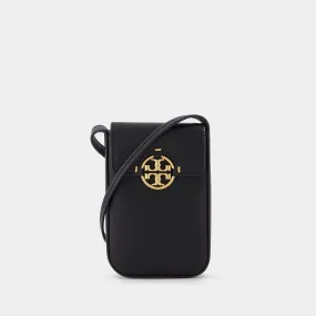 Tory Burch  Miller Phone Crossbody in black leather