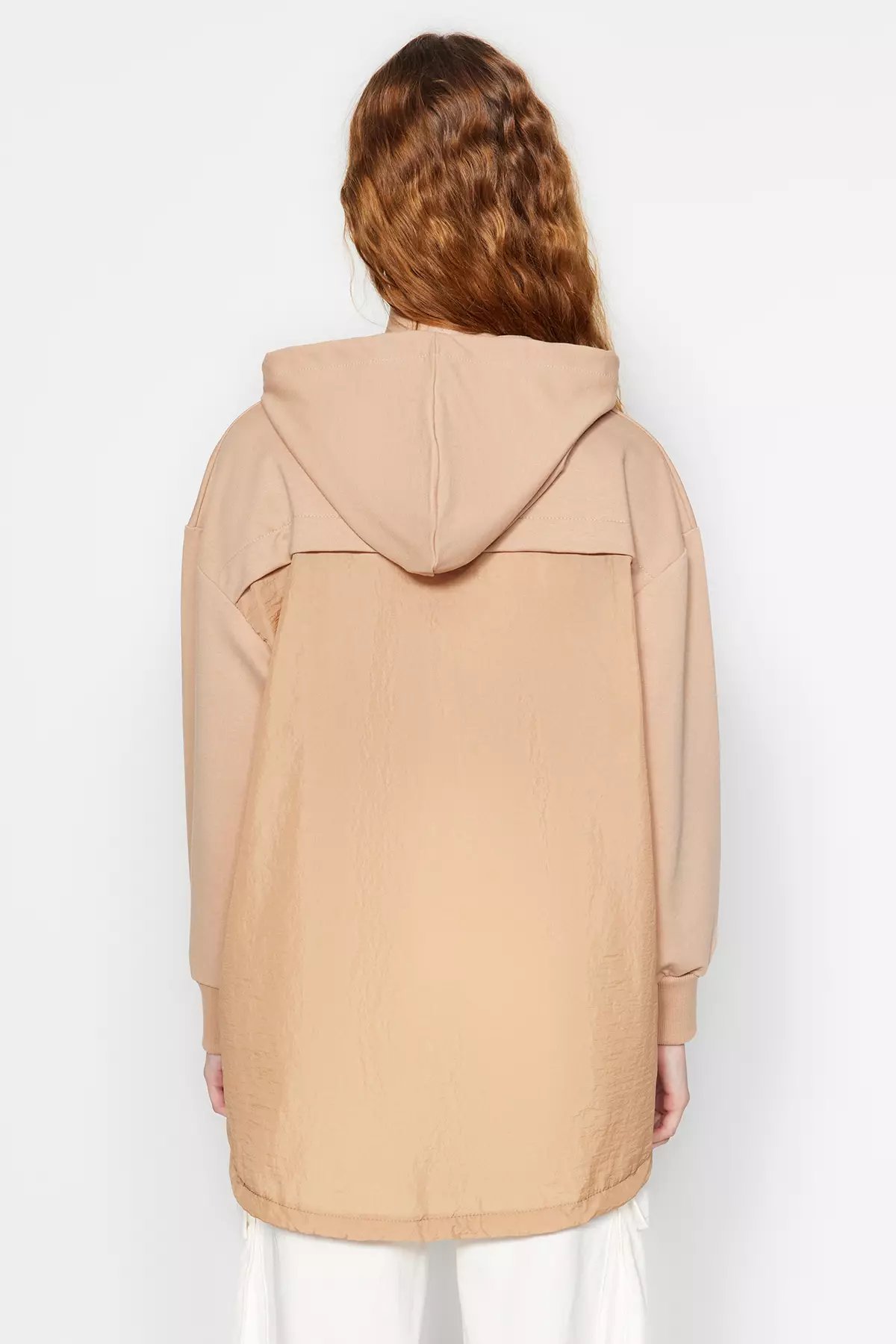 Trendyol Knit Hoodie with Back Detail