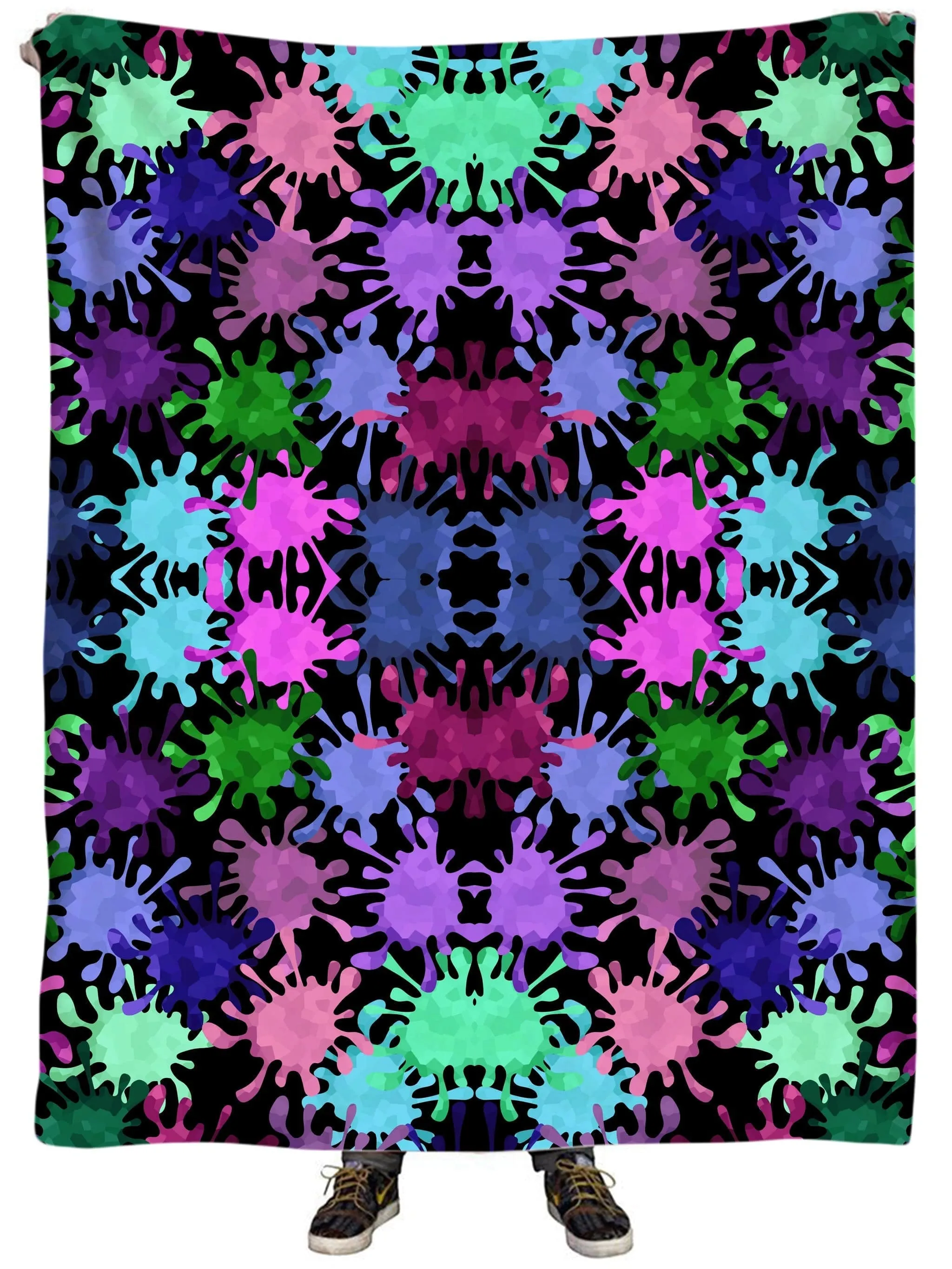 Tripadelic Splatter Plush Blanket