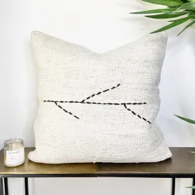 Turkish Hemp Throw Pillow - Branch