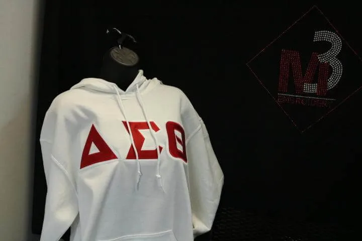 Twill Letter Hoodie - Delta Sigma Theta