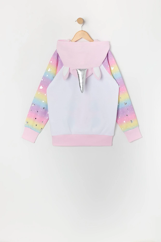 Urban Kids Girls Magic Unicorn Character Hoodie