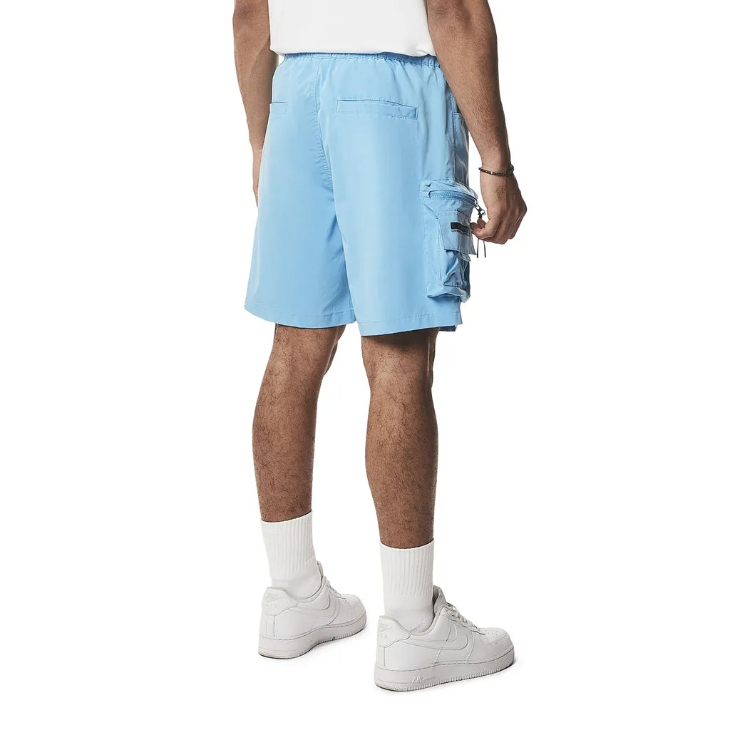 Utility Windbreaker Cargo Shorts - Carolina Blue