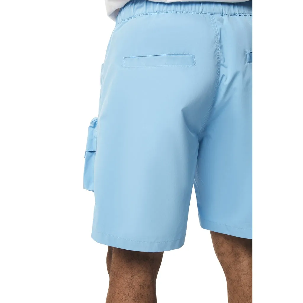 Utility Windbreaker Cargo Shorts - Carolina Blue