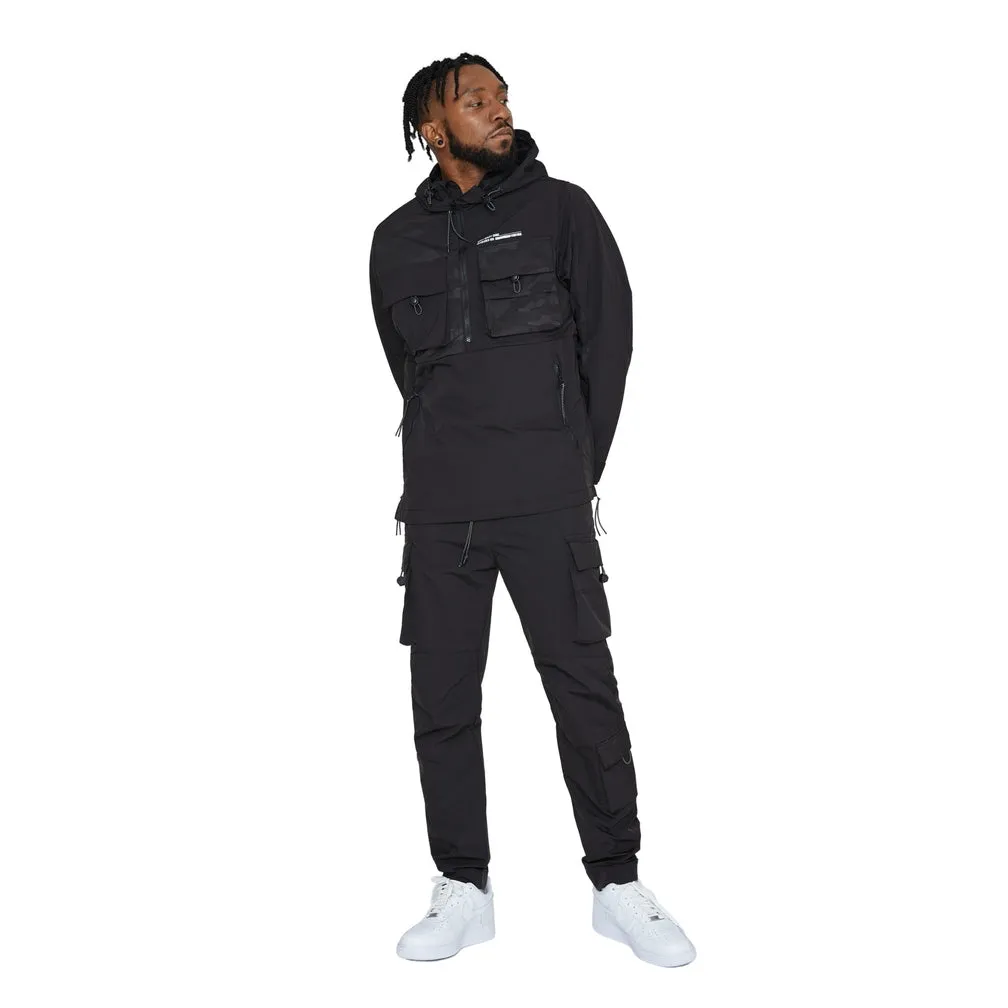 Utility Windbreaker Jacket - Black