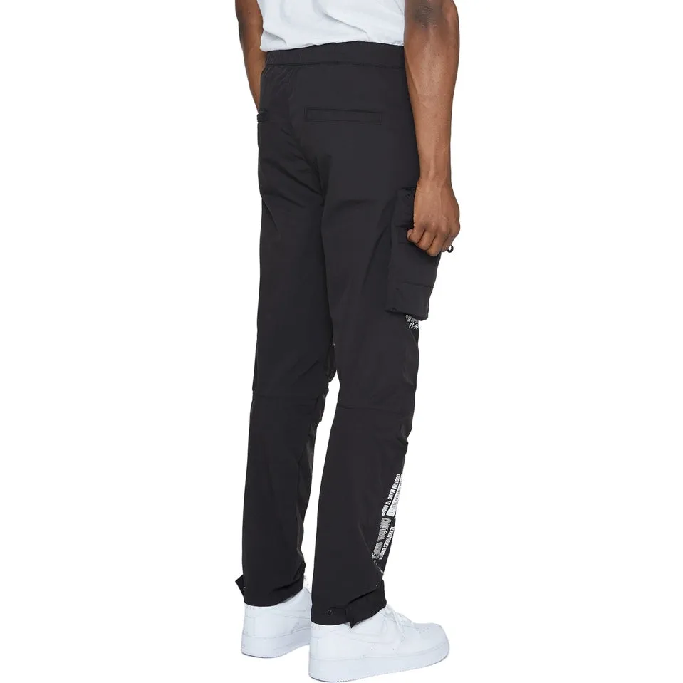 Utility Windbreaker Pants - Black