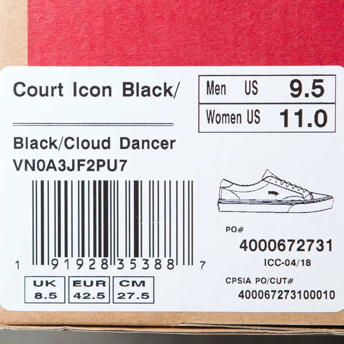 Vans Men Court Icon (black / cloud)