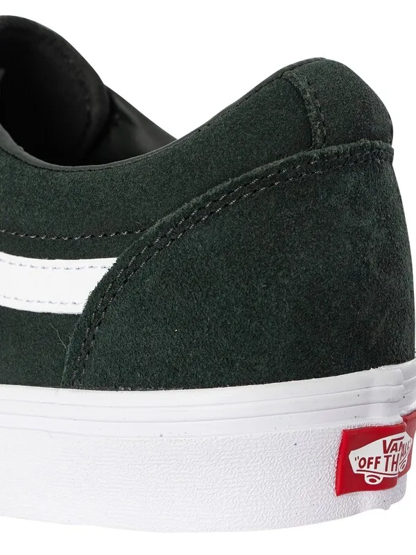 Vans Ward Suede Trainers - Dark Green