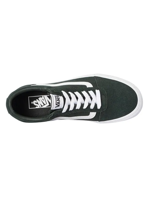 Vans Ward Suede Trainers - Dark Green