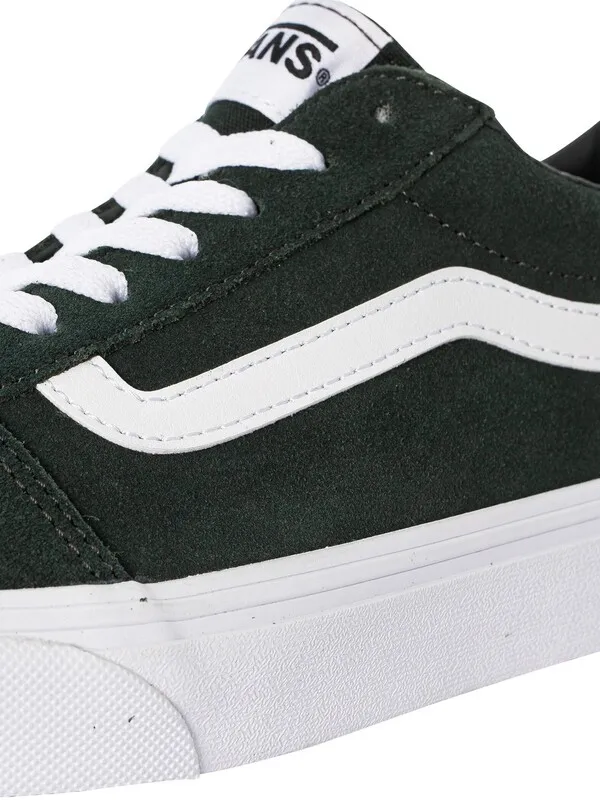 Vans Ward Suede Trainers - Dark Green