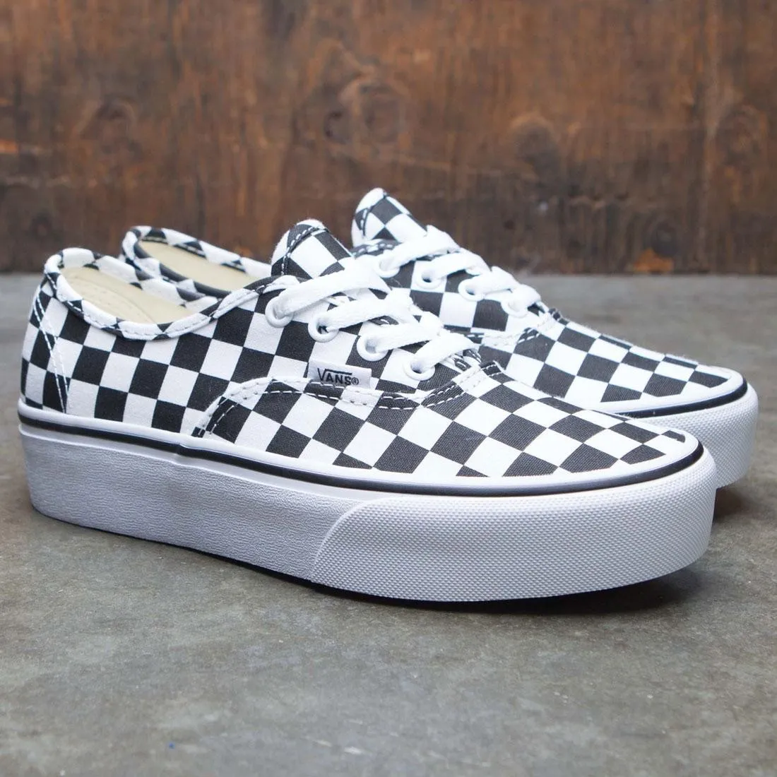 Vans Women Authentic Platform - Checkerboard (black / white)