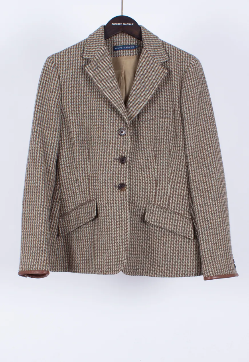 Vintage 90s Ralph Lauren Tweed Jacket | Vintage Clothing Online