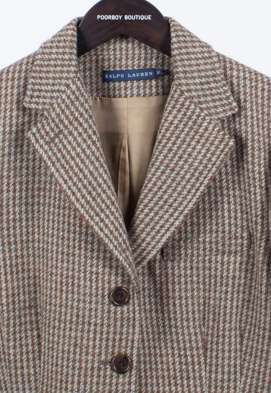 Vintage 90s Ralph Lauren Tweed Jacket | Vintage Clothing Online