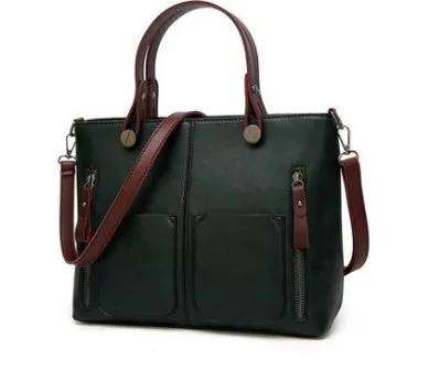 Vintage PU Shoulder Totes Bag