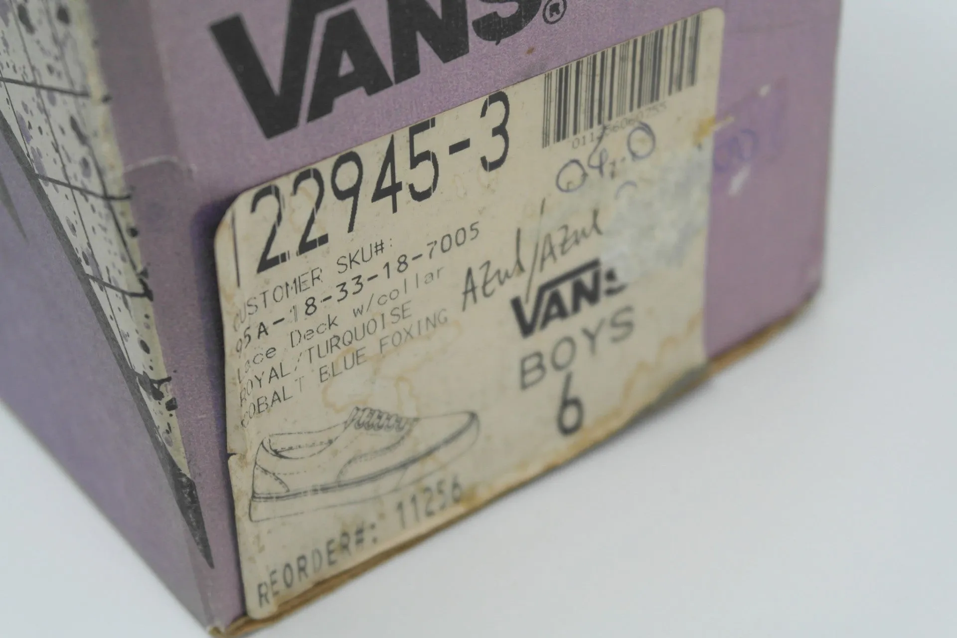 vintage vans style #95 ~ US6