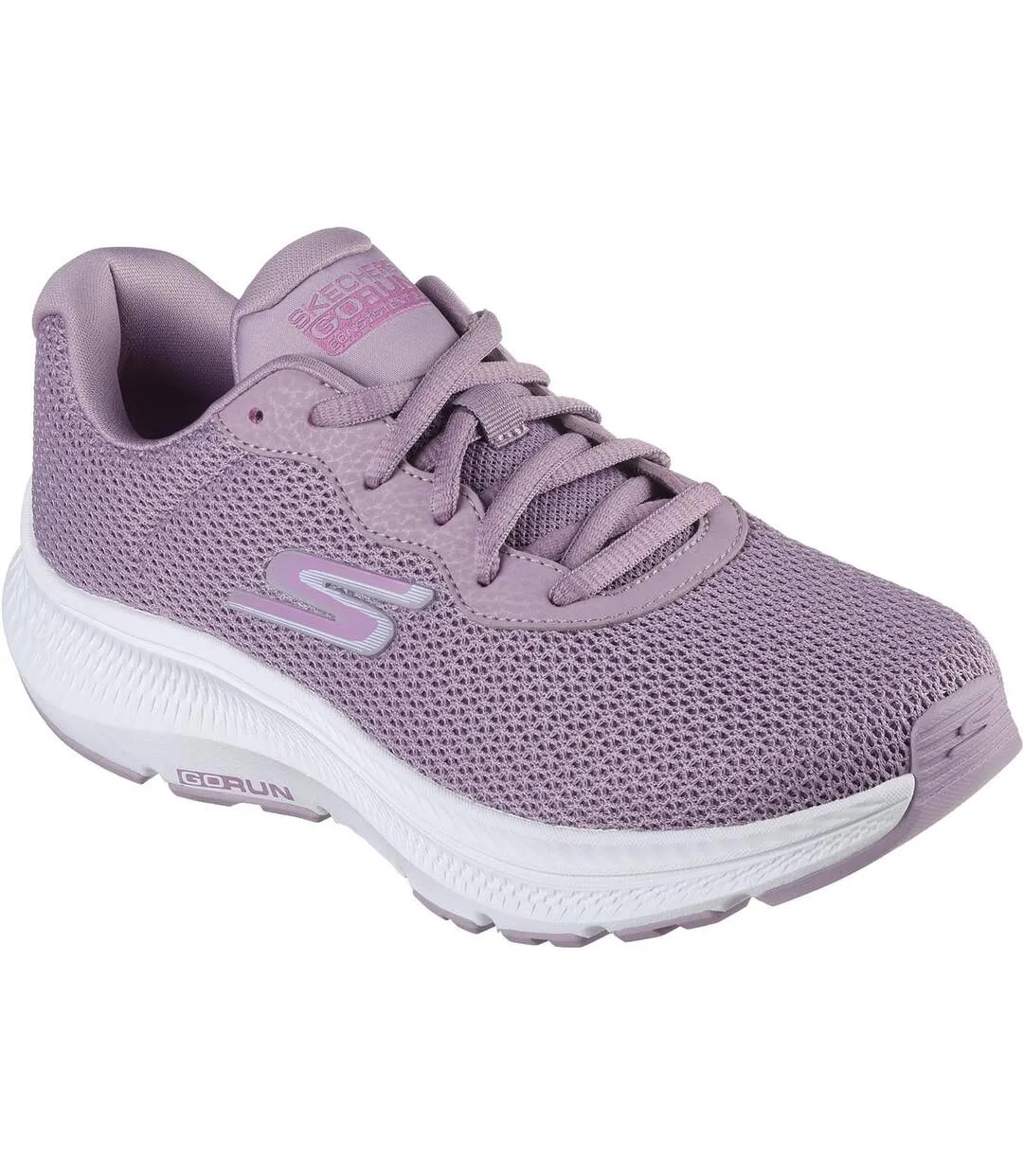 Womens/ladies go run consistent 2.0 engaged trainers mauve Skechers