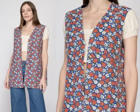 XL 70s Flower Power Vest