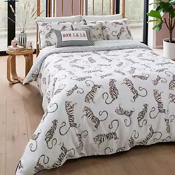 Yvonne Ellen Tiger Duvet Cover & Pillowcase Set | Kaleidoscope