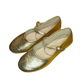 Zara Gold Metallic Flats